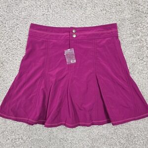 Title Nine Womens Athletic Skort Pink Stretch Zip Pocket 4 Sporty Athleisure